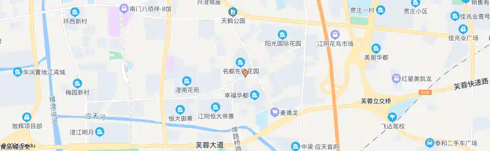 无锡银都花苑_公交站地图_无锡公交_妙搜公交查询2025