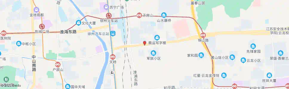 徐州天桥东_公交站地图_徐州公交_妙搜公交查询2025