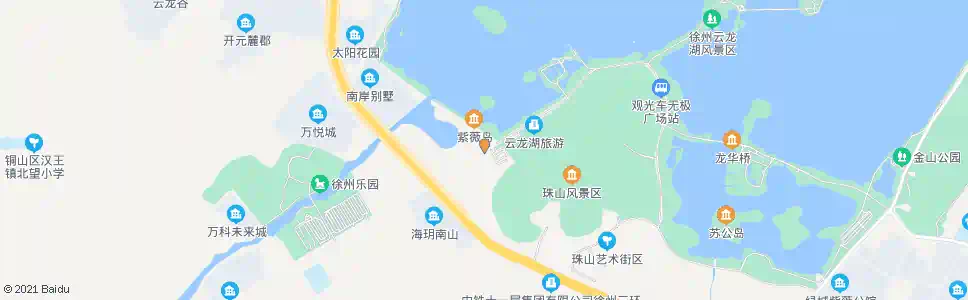 徐州珠山_公交站地图_徐州公交_妙搜公交查询2025