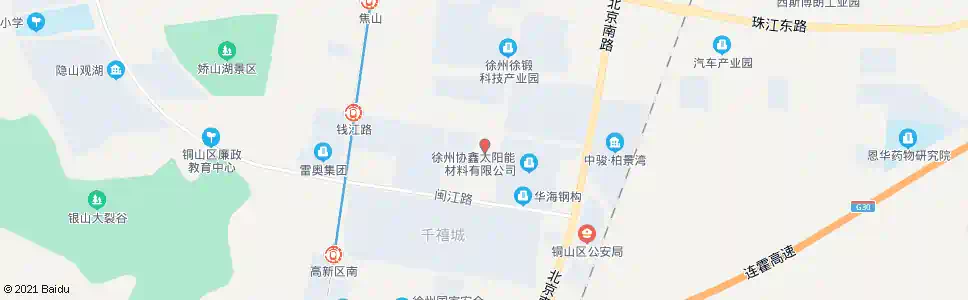 徐州格利尔工业园_公交站地图_徐州公交_妙搜公交查询2025