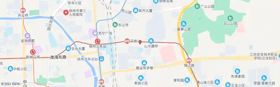 徐州子房小区_公交站地图_徐州公交_妙搜公交查询2025