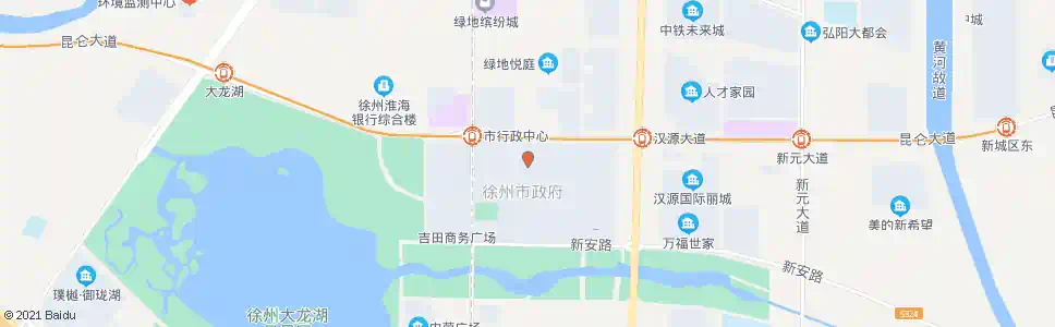 徐州市行政中心西_公交站地图_徐州公交_妙搜公交查询2025