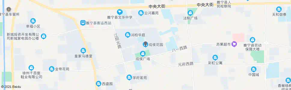 徐州成侯花园_公交站地图_徐州公交_妙搜公交查询2025