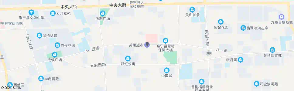 徐州睢宁苏果超市_公交站地图_徐州公交_妙搜公交查询2025