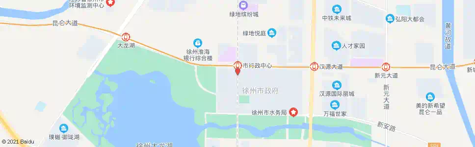 徐州行政中心西门_公交站地图_徐州公交_妙搜公交查询2025