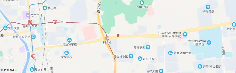 徐州小坝山_公交站地图_徐州公交_妙搜公交查询2025