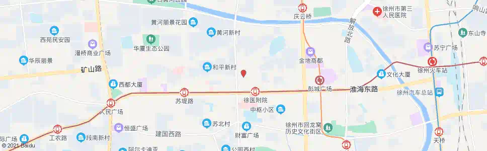 徐州夹河街西口_公交站地图_徐州公交_妙搜公交查询2025