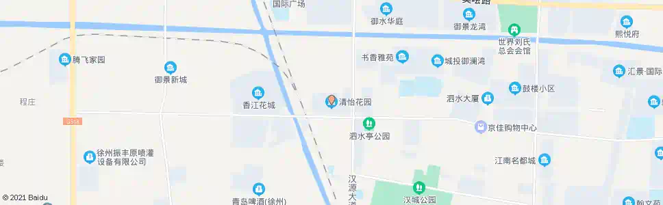 徐州清怡花园_公交站地图_徐州公交_妙搜公交查询2025
