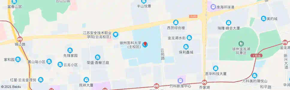 徐州徐州医学院_公交站地图_徐州公交_妙搜公交查询2025