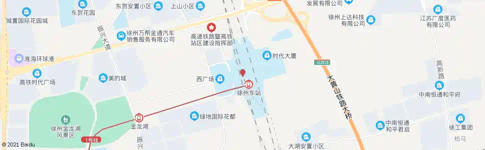 徐州东桃园_公交站地图_徐州公交_妙搜公交查询2025