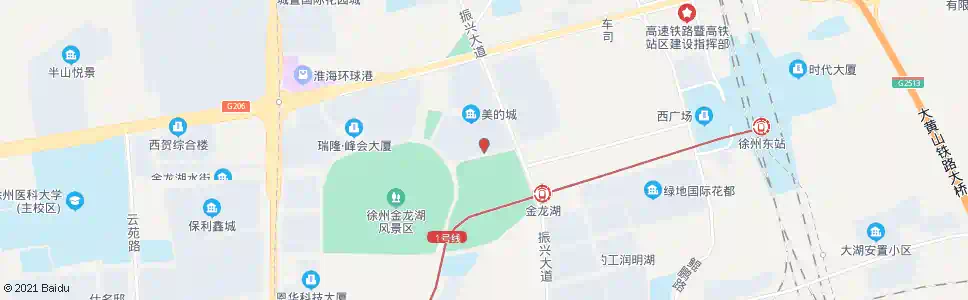 徐州美的城_公交站地图_徐州公交_妙搜公交查询2025