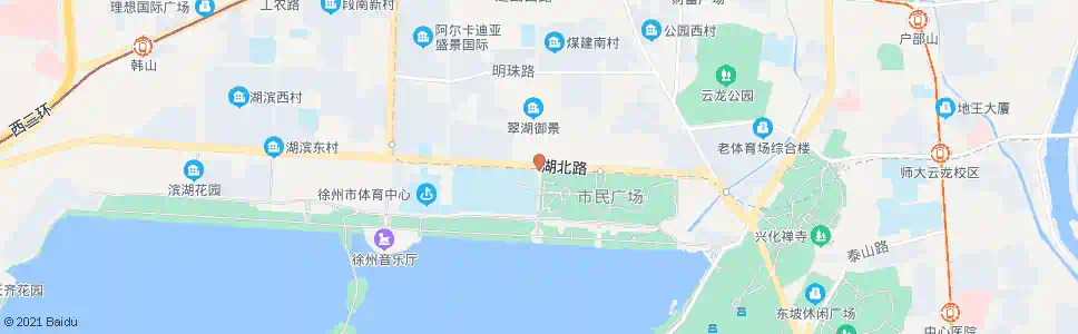 徐州滨湖公园北门_公交站地图_徐州公交_妙搜公交查询2025