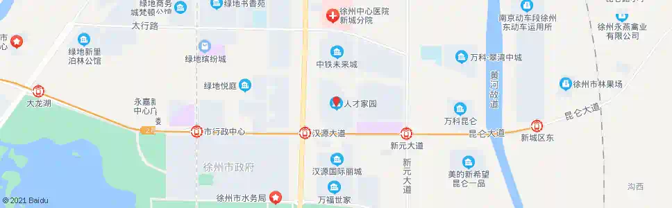 徐州人才家园小区_公交站地图_徐州公交_妙搜公交查询2025