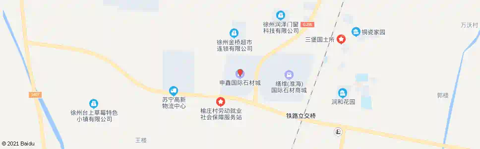 徐州申鑫石材城_公交站地图_徐州公交_妙搜公交查询2025