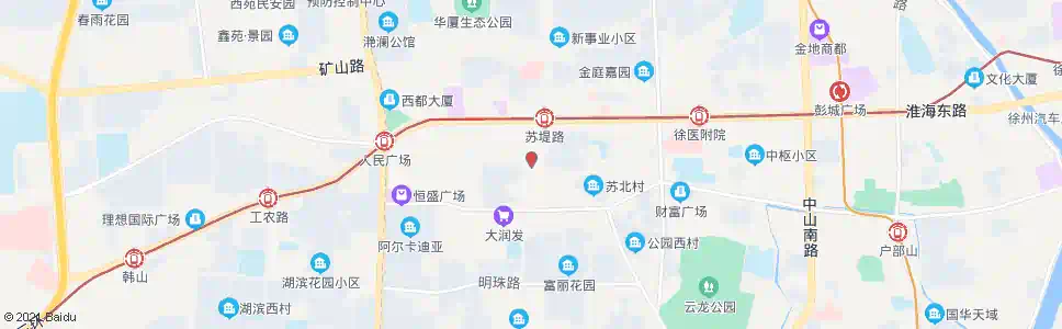 徐州矿务局南_公交站地图_徐州公交_妙搜公交查询2025