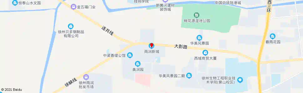 徐州雨润新城_公交站地图_徐州公交_妙搜公交查询2025