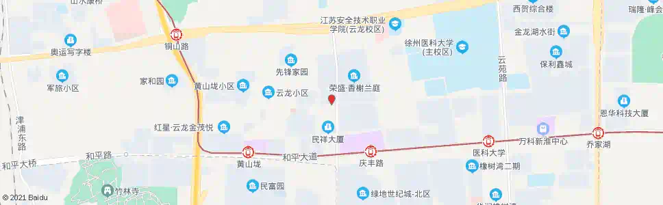 徐州黄山新村东_公交站地图_徐州公交_妙搜公交查询2025