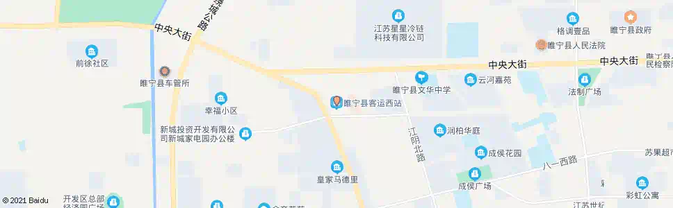 徐州睢宁客运西站_公交站地图_徐州公交_妙搜公交查询2025