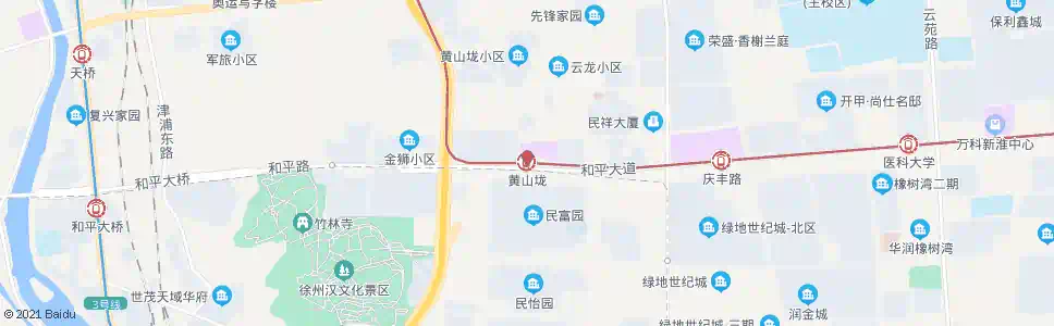 徐州黄山_公交站地图_徐州公交_妙搜公交查询2025