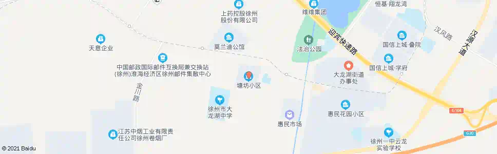 徐州塘坊小区_公交站地图_徐州公交_妙搜公交查询2025