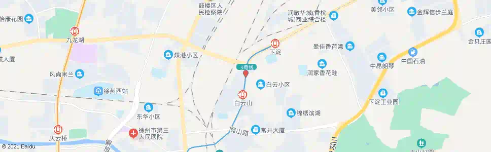 徐州白云山_公交站地图_徐州公交_妙搜公交查询2025