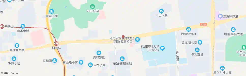 徐州工院九里校区_公交站地图_徐州公交_妙搜公交查询2025