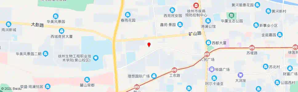 徐州矿山路小学_公交站地图_徐州公交_妙搜公交查询2025