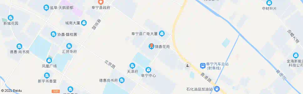 盐城锦香花苑(东)_公交站地图_盐城公交_妙搜公交查询2025
