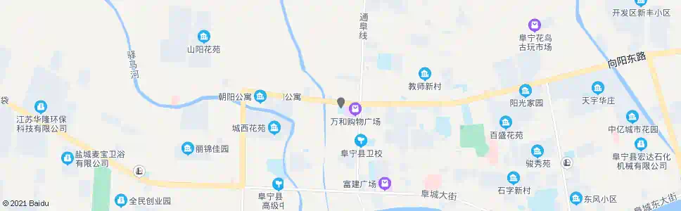 盐城京城驾校(向阳路)_公交站地图_盐城公交_妙搜公交查询2025