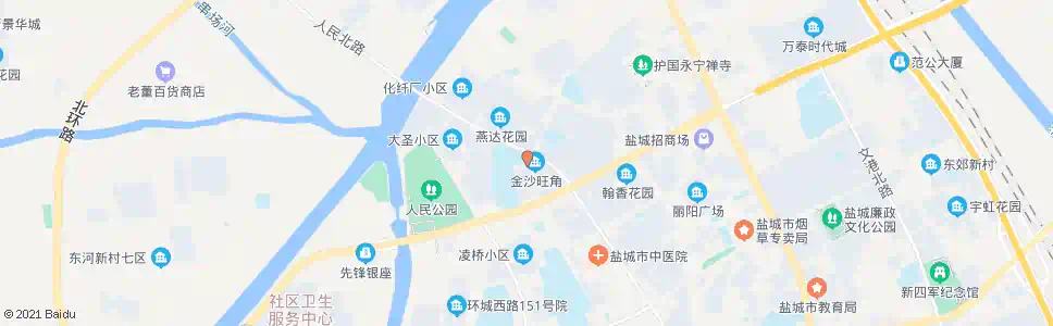 盐城县二中_公交站地图_盐城公交_妙搜公交查询2025