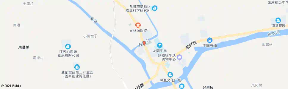 盐城龙冈化肥厂_公交站地图_盐城公交_妙搜公交查询2025