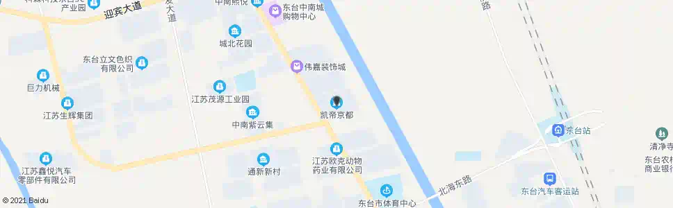 盐城凯帝京都_公交站地图_盐城公交_妙搜公交查询2025