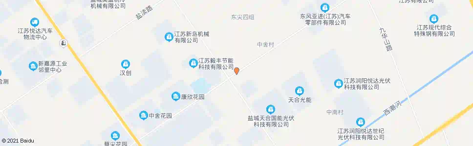 盐城赣江路五台山路口_公交站地图_盐城公交_妙搜公交查询2025