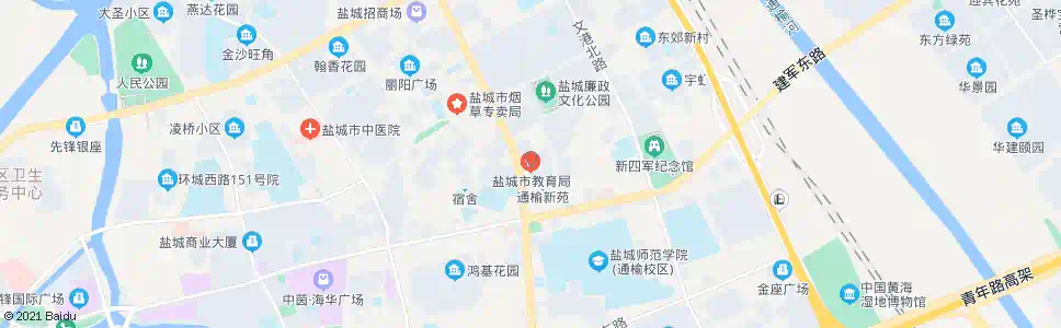 盐城教育局_公交站地图_盐城公交_妙搜公交查询2025