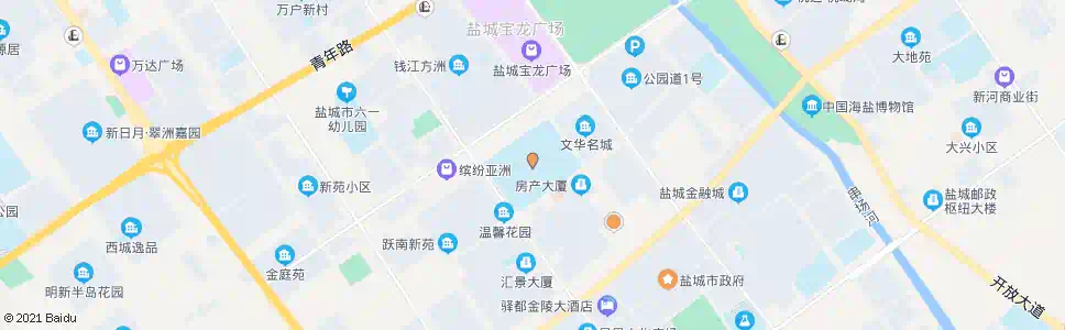 盐城盐城中学_公交站地图_盐城公交_妙搜公交查询2025