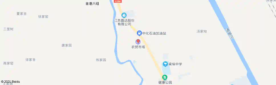 盐城黄舍农贸市场_公交站地图_盐城公交_妙搜公交查询2025