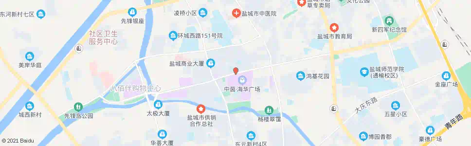盐城盐阜人民商场_公交站地图_盐城公交_妙搜公交查询2025
