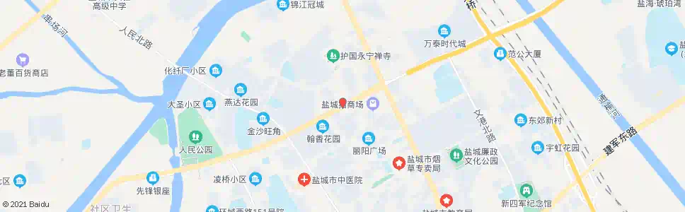 盐城盐城招商场(西)_公交站地图_盐城公交_妙搜公交查询2025