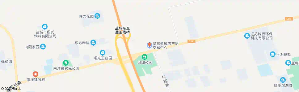 盐城华东农产品交易中心西_公交站地图_盐城公交_妙搜公交查询2025