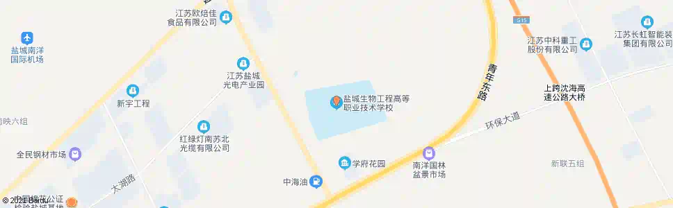 盐城生物工程学校_公交站地图_盐城公交_妙搜公交查询2025