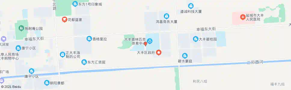 盐城奥体中心(南)_公交站地图_盐城公交_妙搜公交查询2025