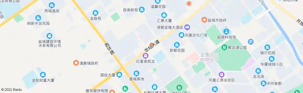 盐城大世界装饰城_公交站地图_盐城公交_妙搜公交查询2025