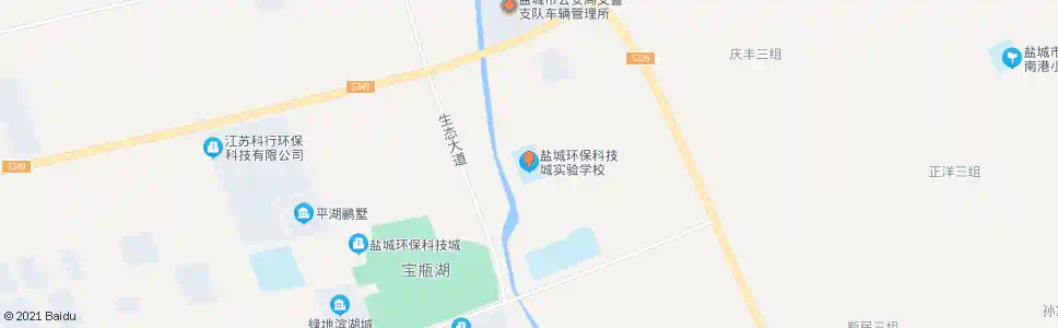盐城环保科技城实验学校_公交站地图_盐城公交_妙搜公交查询2025