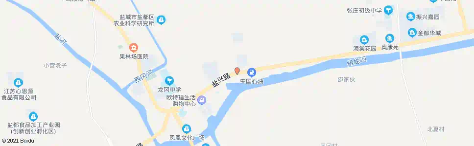 盐城龙冈医院_公交站地图_盐城公交_妙搜公交查询2025