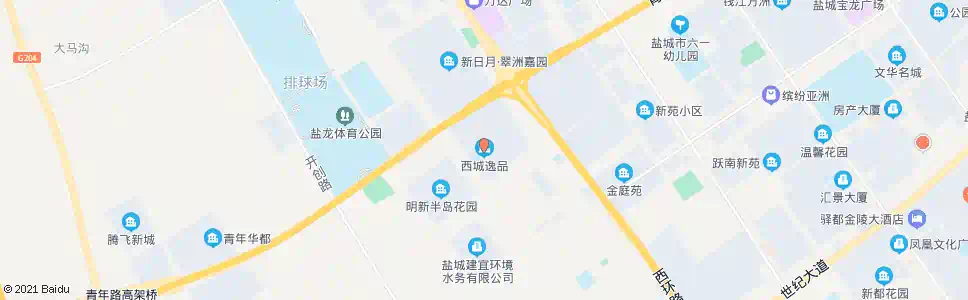 盐城翠洲嘉园南门(西城逸品)_公交站地图_盐城公交_妙搜公交查询2025