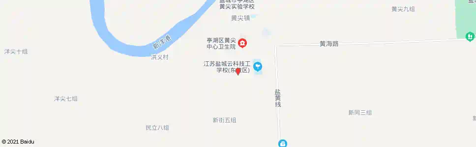盐城黄尖中学_公交站地图_盐城公交_妙搜公交查询2025