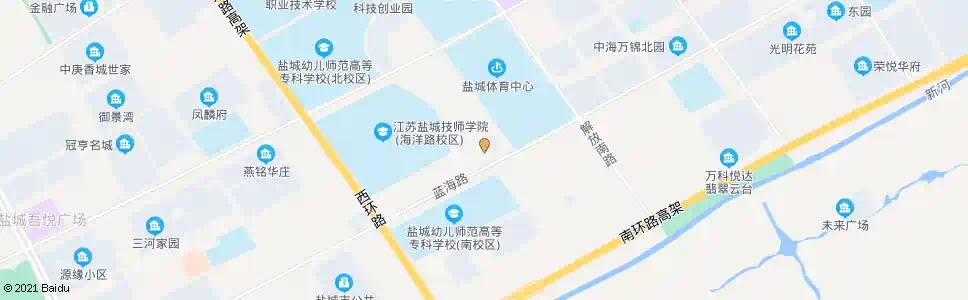 盐城科教城公交回车场(场外)_公交站地图_盐城公交_妙搜公交查询2025