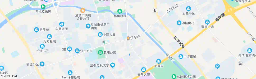 盐城人民路大庆路口_公交站地图_盐城公交_妙搜公交查询2025