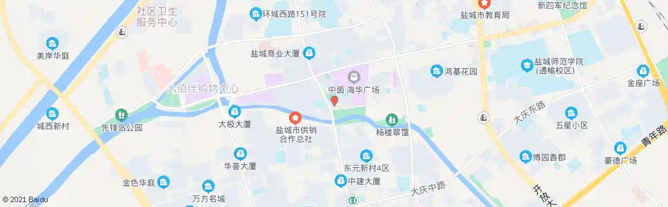 盐城电信大楼_公交站地图_盐城公交_妙搜公交查询2025