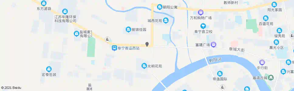 盐城地面水厂_公交站地图_盐城公交_妙搜公交查询2025